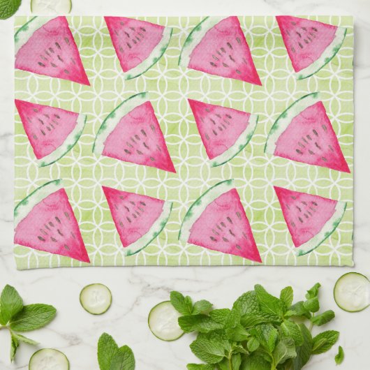 Linge De Cuisine Pastèque (Plié)