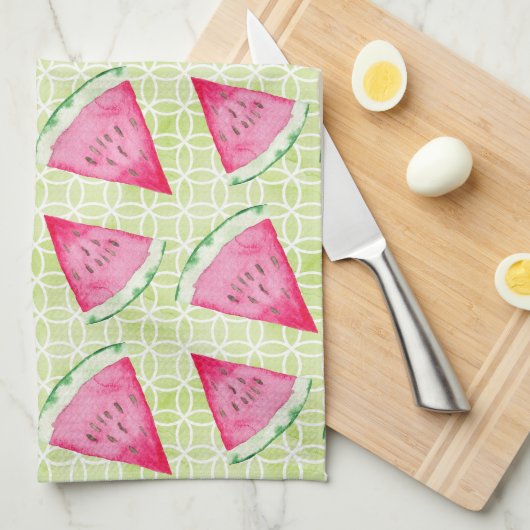 Linge De Cuisine Pastèque (Quart Plié)