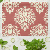 Linge De Cuisine Pastèque Cottage Damask du Sud (Plié)