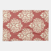 Linge De Cuisine Pastèque Cottage Damask du Sud (Horizontal)