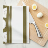 Linge De Cuisine Pastèque Luxe Rayures Jacquard (Quart Plié)