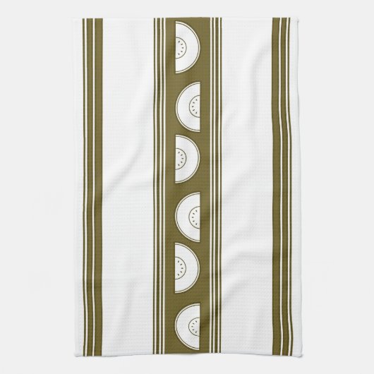 Linge De Cuisine Pastèque Luxe Rayures Jacquard (Vertical)
