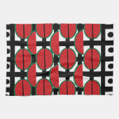 Linge De Cuisine Pastèque motif géométrique de fruit d'été (Horizontal)