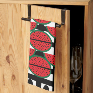 Linge De Cuisine Pastèque motif géométrique de fruit d'été