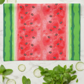 Linge De Cuisine Pastèque rayures de fruits d'été (Plié)