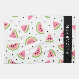 Linge De Cuisine Pastèque Rose, Pâtes De Pâques, Votre Nom