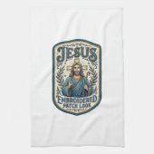 Linge De Cuisine Patch brodé Jésus Regardez Patch brodé Jésus (Vertical)