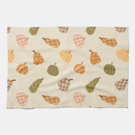 Linge De Cuisine Patch Citrouille Automne - Rustic Fall Co (Horizontal)