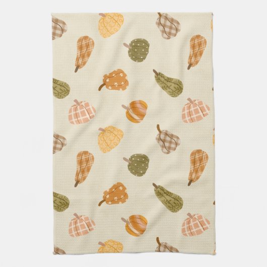 Linge De Cuisine Patch Citrouille Automne - Rustic Fall Co (Vertical)