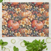 Linge De Cuisine Patch citrouille et Daylilies (Plié)