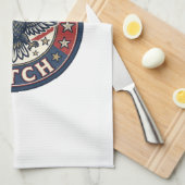 Linge De Cuisine Patch de liberté patriotique Broderie (Quart Plié)