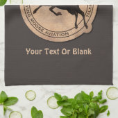 Linge De Cuisine Patch Flying Moose Aviation (Plié)