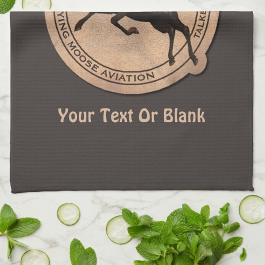 Linge De Cuisine Patch Flying Moose Aviation (Plié)