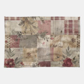 Linge De Cuisine Patchwork Botanique Rustique Vintage (Horizontal)