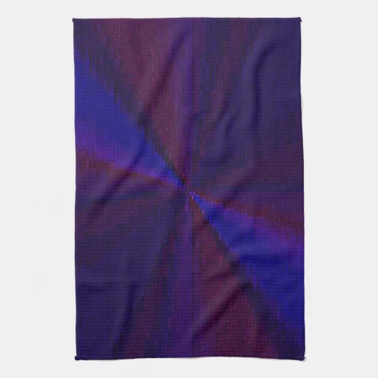 Linge De Cuisine Patchwork circulaire de dégradé bleu à pourpre (Vertical)