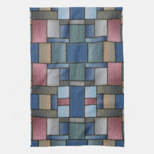 Linge De Cuisine Patchwork Denim