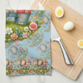 Linge De Cuisine Patchwork Elephant Floral Meadow Charm (Quart Plié)