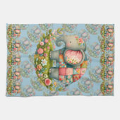 Linge De Cuisine Patchwork Elephant Floral Meadow Charm (Horizontal)