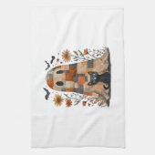 Linge De Cuisine Patchwork Halloween Fantôme et Chat, Rétro Épouvan (Vertical)