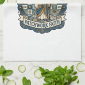 Linge De Cuisine Patchwork Jésus Foi Patchwork Jésus  (Plié)