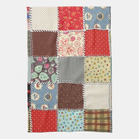 Linge De Cuisine Patchwork Kitchen Towel 16" x 24" (Vertical)