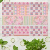 Linge De Cuisine Patchwork rose preppy (Plié)