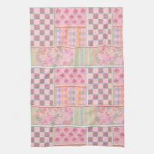 Linge De Cuisine Patchwork rose preppy (Vertical)