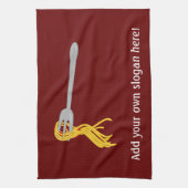 Linge De Cuisine Pâtes de spaghetti sur la conception de fourche (Vertical)