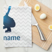 Linge De Cuisine Patinage artistique étoile bleue - patinage sur gl (Quart Plié)