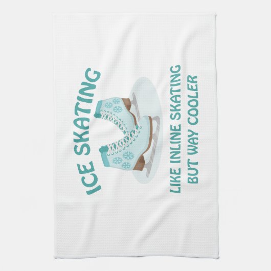 Linge De Cuisine Patinage sur glace (Vertical)
