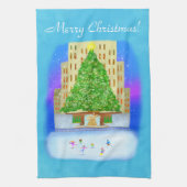 Linge De Cuisine Patinage Sur Glace Au Rockefeller Center (Vertical)