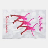 Linge De Cuisine Patinage synchronisé - Pale rose à rouge (Horizontal)