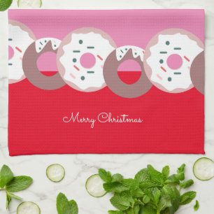 Linge De Cuisine Pâtisserie Sprinkles Donuts de Noël  Joyeux Noël