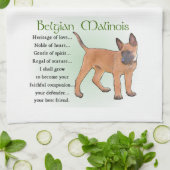 Linge De Cuisine Patrimoine Malinois belge de l'Amour (Plié)