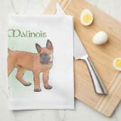 Linge De Cuisine Patrimoine Malinois belge de l'Amour (Quart Plié)