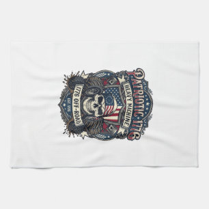 Linge De Cuisine Patriotique 1776 Hors Route Crâne Monster Truck Lo