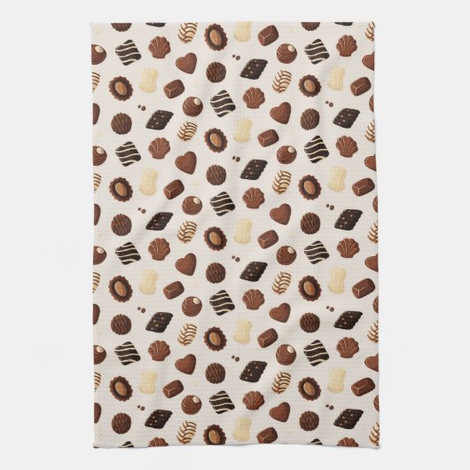 Linge De Cuisine Patrón de caramelos de chocolate (Vertical)