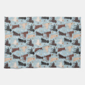 Linge De Cuisine Patrouilles et os du Labrador Retriever (Horizontal)