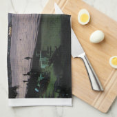 Linge De Cuisine Pattaya Beach Sunset ... Chonburi, Thaïlande (Quart Plié)