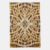 Linge De Cuisine Pattern Black and Yellow kaleidoscope (Vertical)