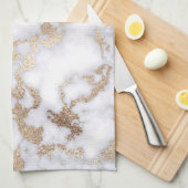 Linge De Cuisine Pattern de Chic White Gold Foil (Quart Plié)