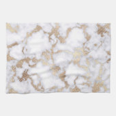 Linge De Cuisine Pattern de Chic White Gold Foil (Horizontal)