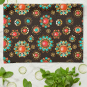 Linge De Cuisine Pattern de Ethnic Brooches Seamless (Plié)