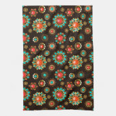 Linge De Cuisine Pattern de Ethnic Brooches Seamless (Vertical)