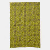 Linge De Cuisine Pattern de Medieval Yellow (Vertical)