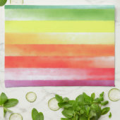 Linge De Cuisine Pattern de Vertical Rainbow | (Plié)