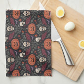 Linge De Cuisine Pattern d'Halloween (Quart Plié)