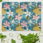 Linge De Cuisine Pattern tropical hibiscus (Plié)