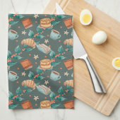 Linge De Cuisine Patterned fabric with whimsical foxes Towel