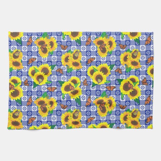 Linge De Cuisine Patters Blue Gingham (Horizontal)